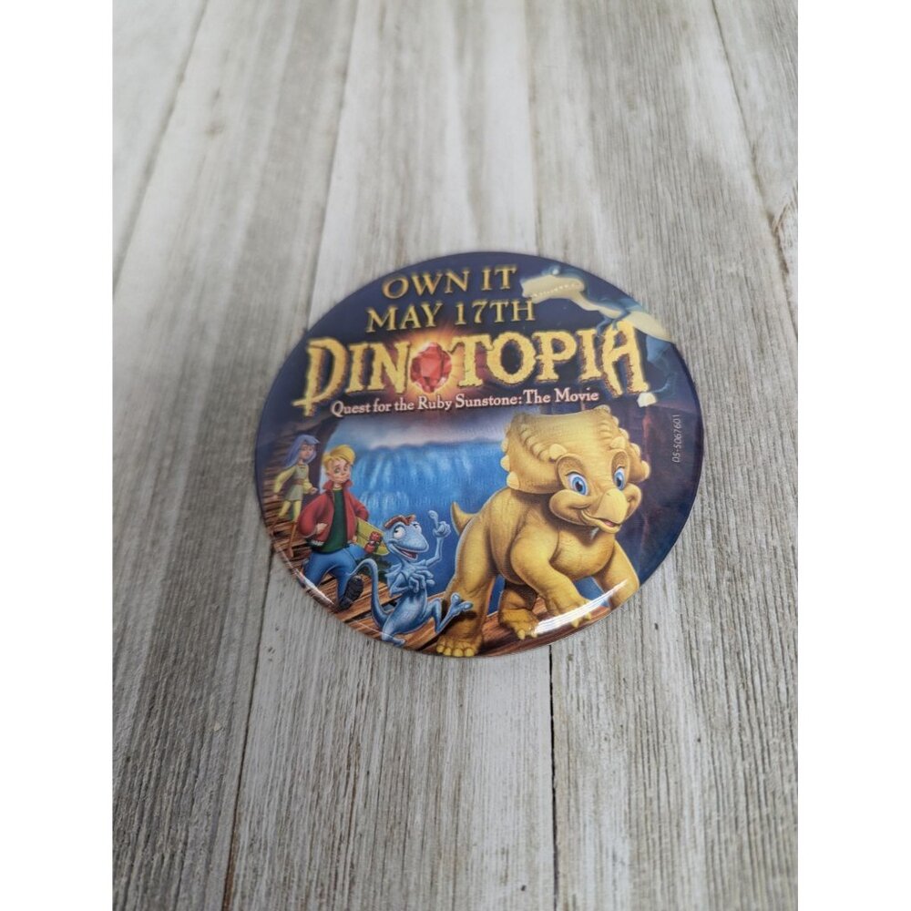 Dinotopia Quest For The Ruby Sunstone Promo Button Pinback
